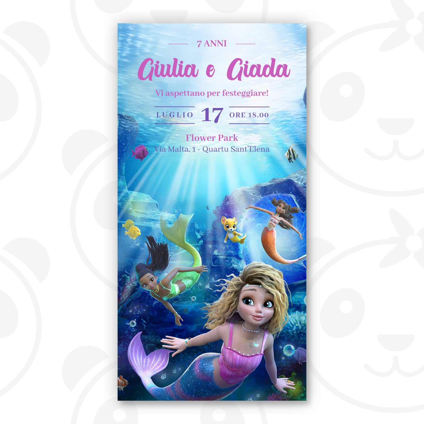 Invito digitale Mermaid Magic