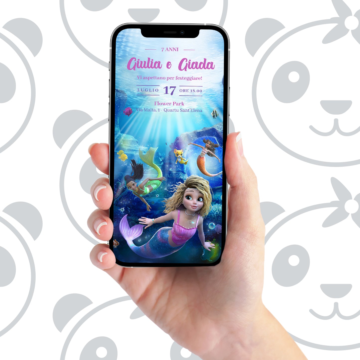 Invito digitale Mermaid Magic