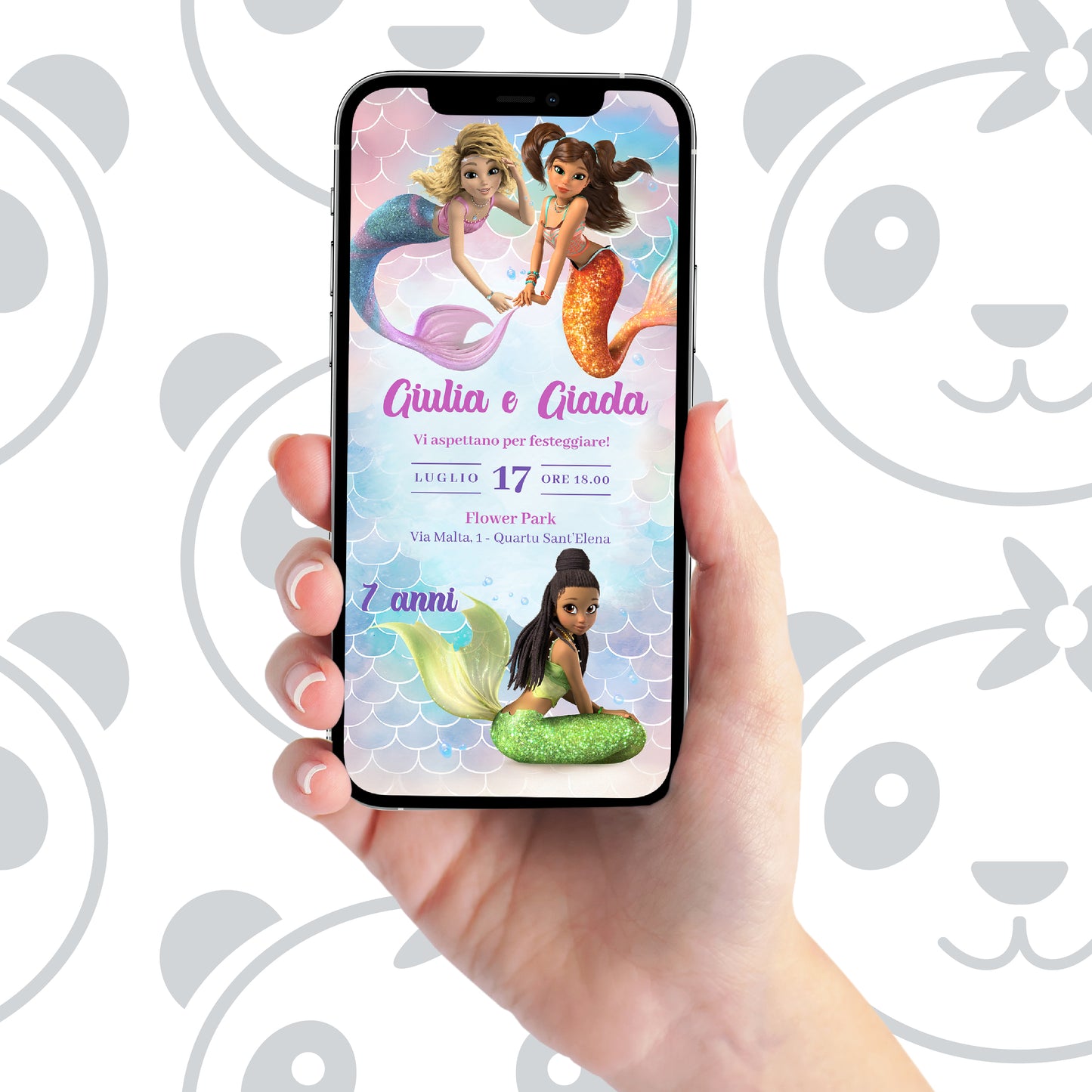 Invito digitale Mermaid Magic