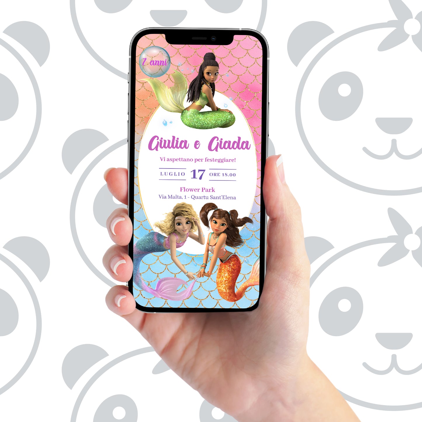 Invito digitale Mermaid Magic