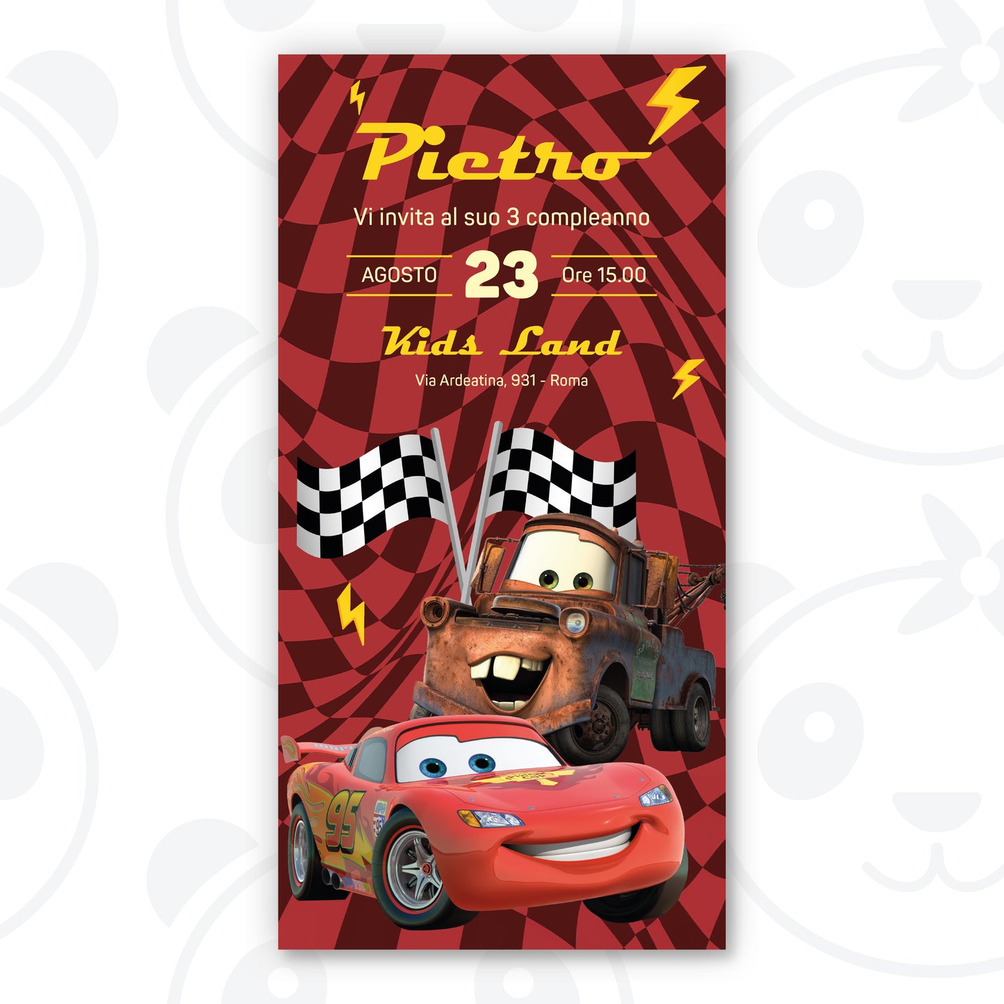 Invito digitale Cars