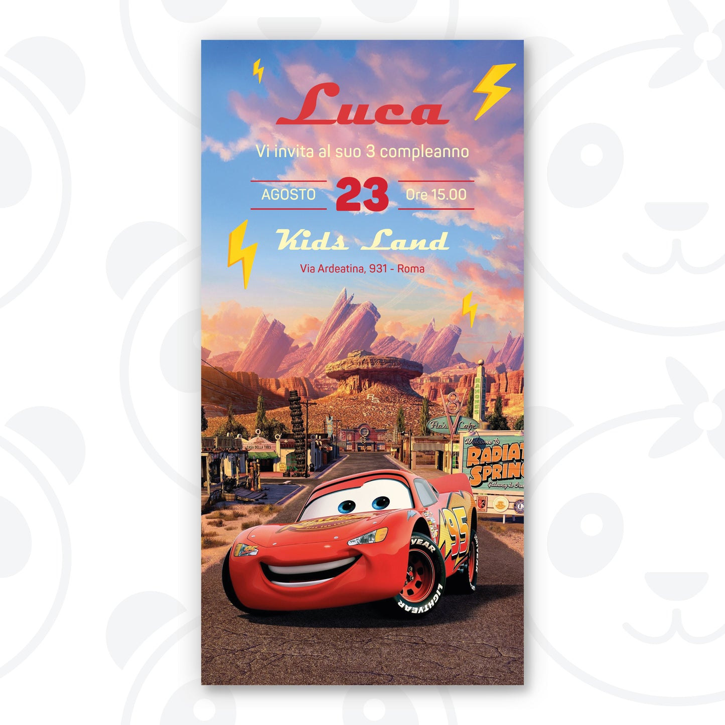 Invito digitale Cars