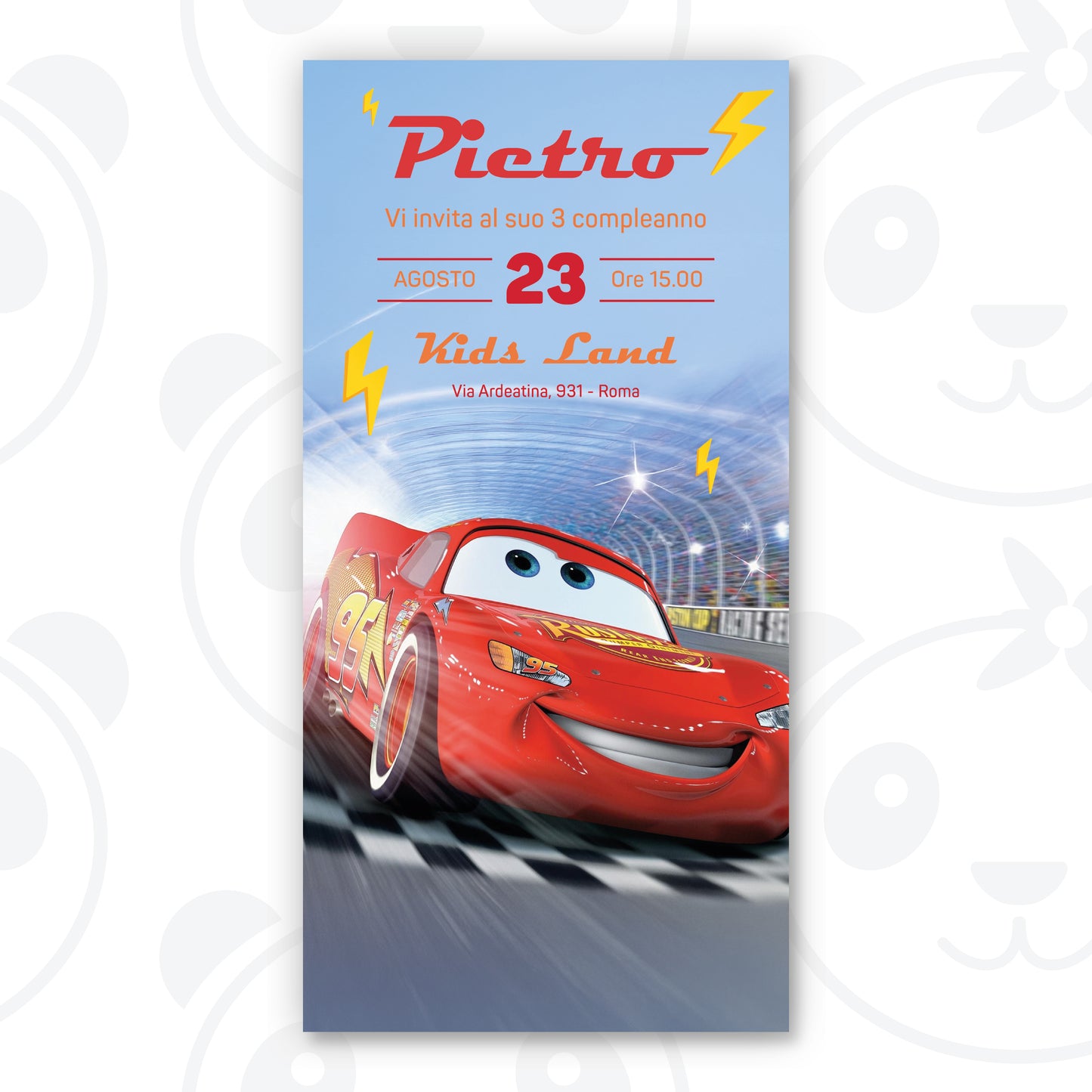 Invito digitale Cars