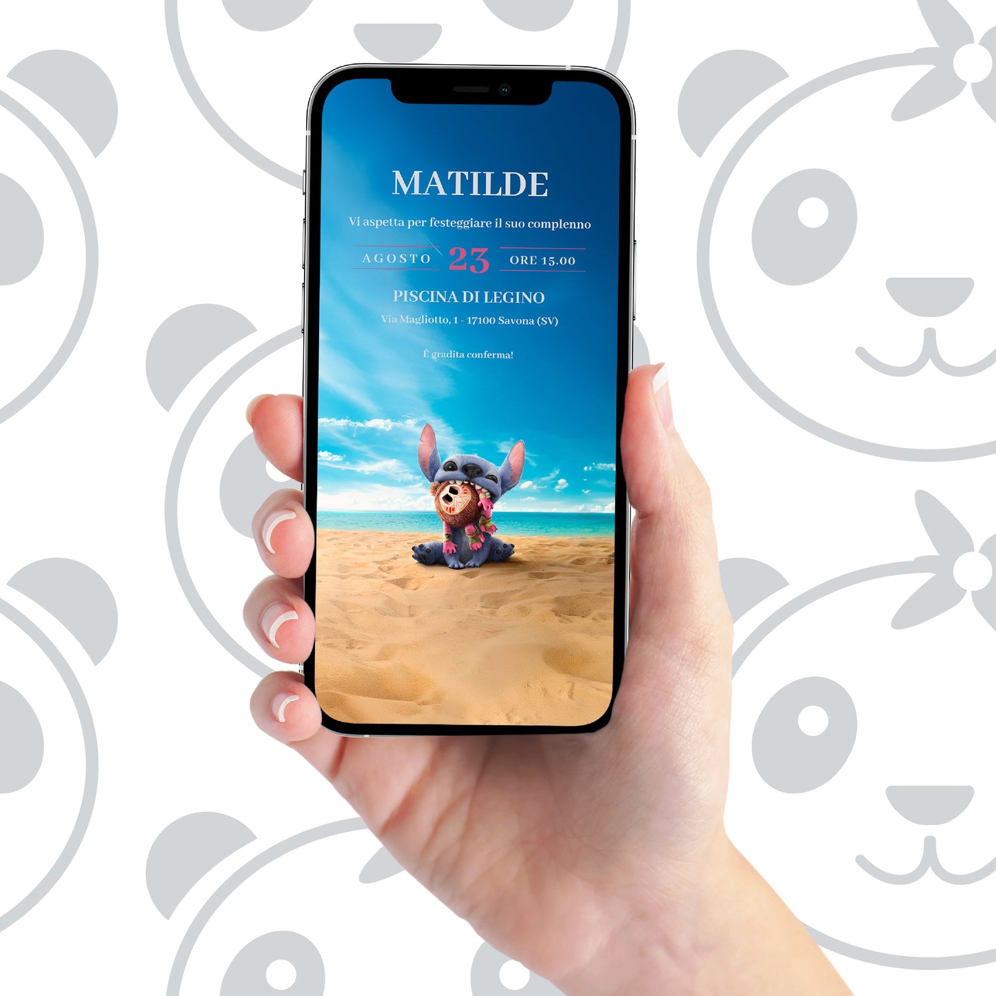 Invito digitale Stitch