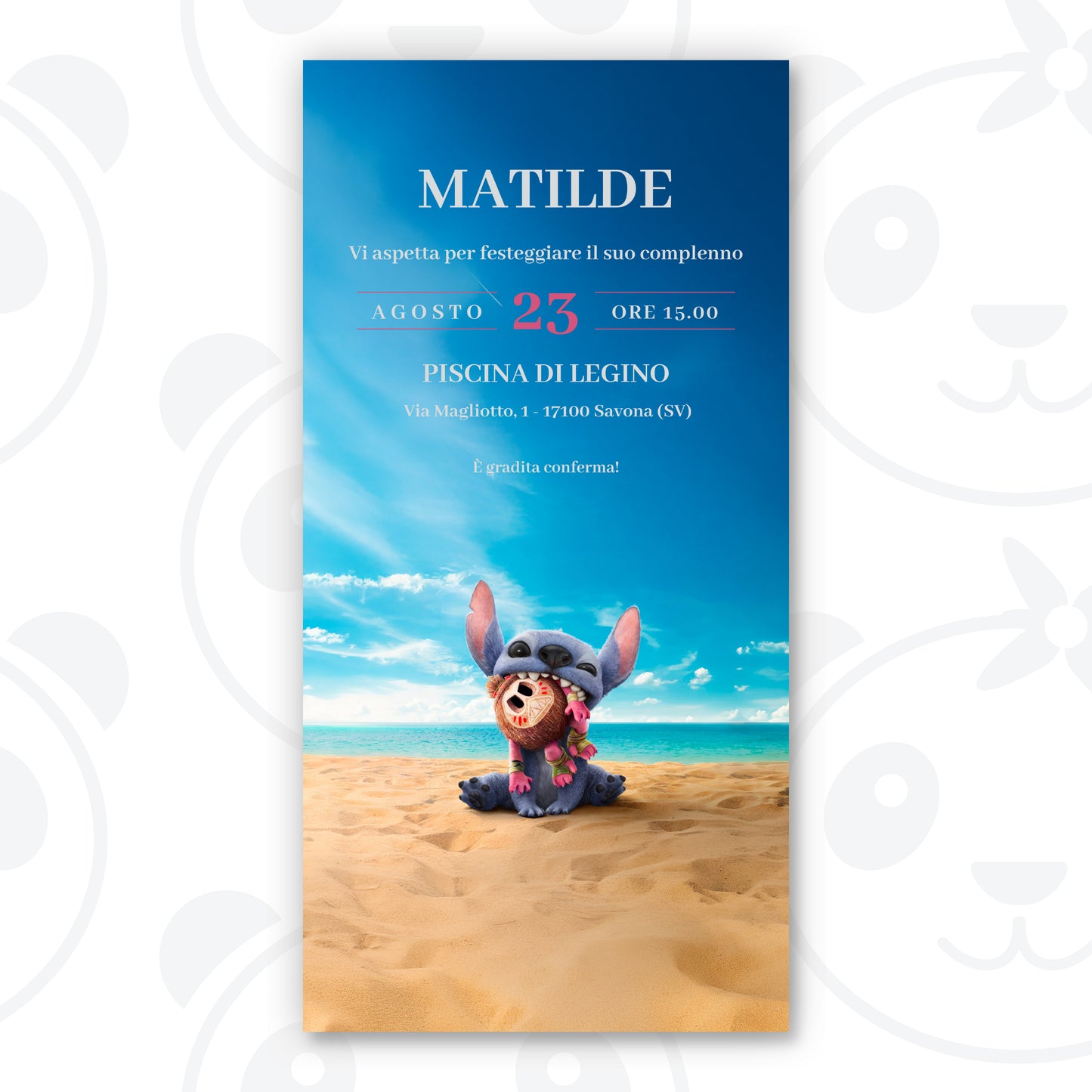 Invito digitale Stitch