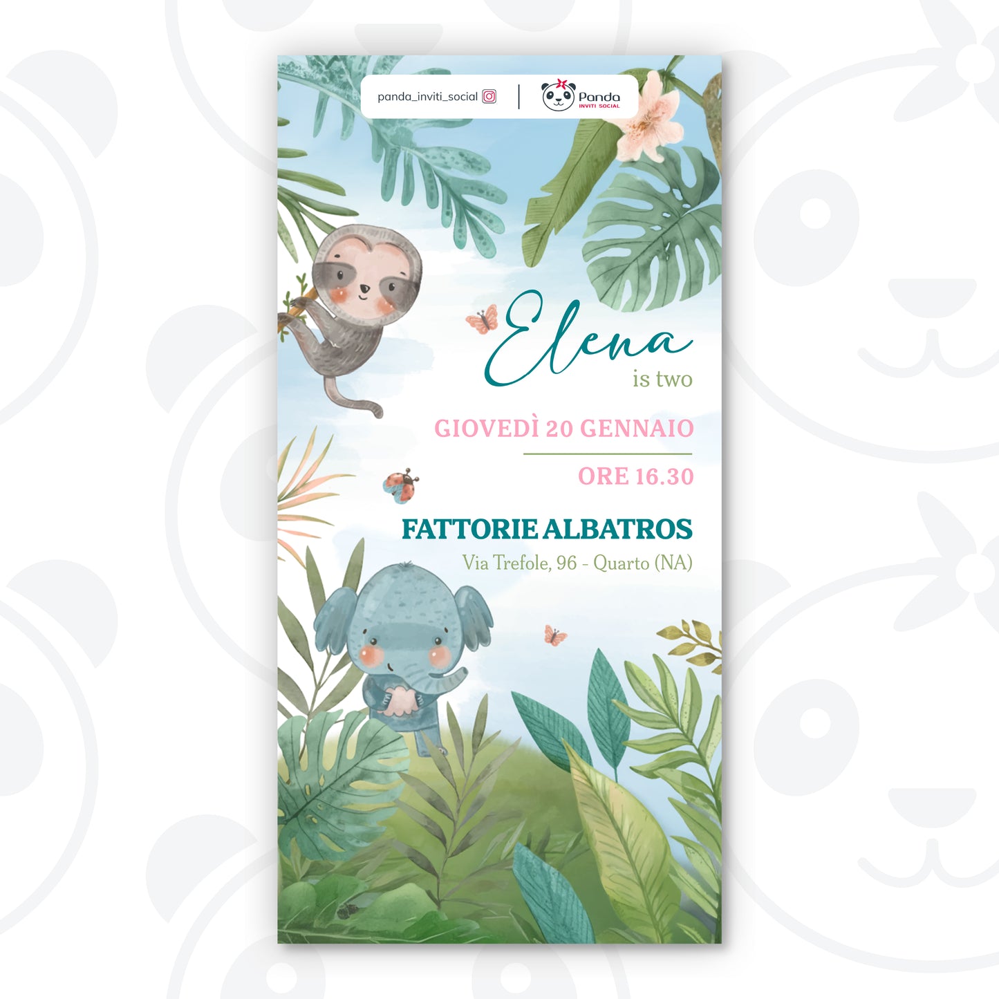 Invito digitale animaletti