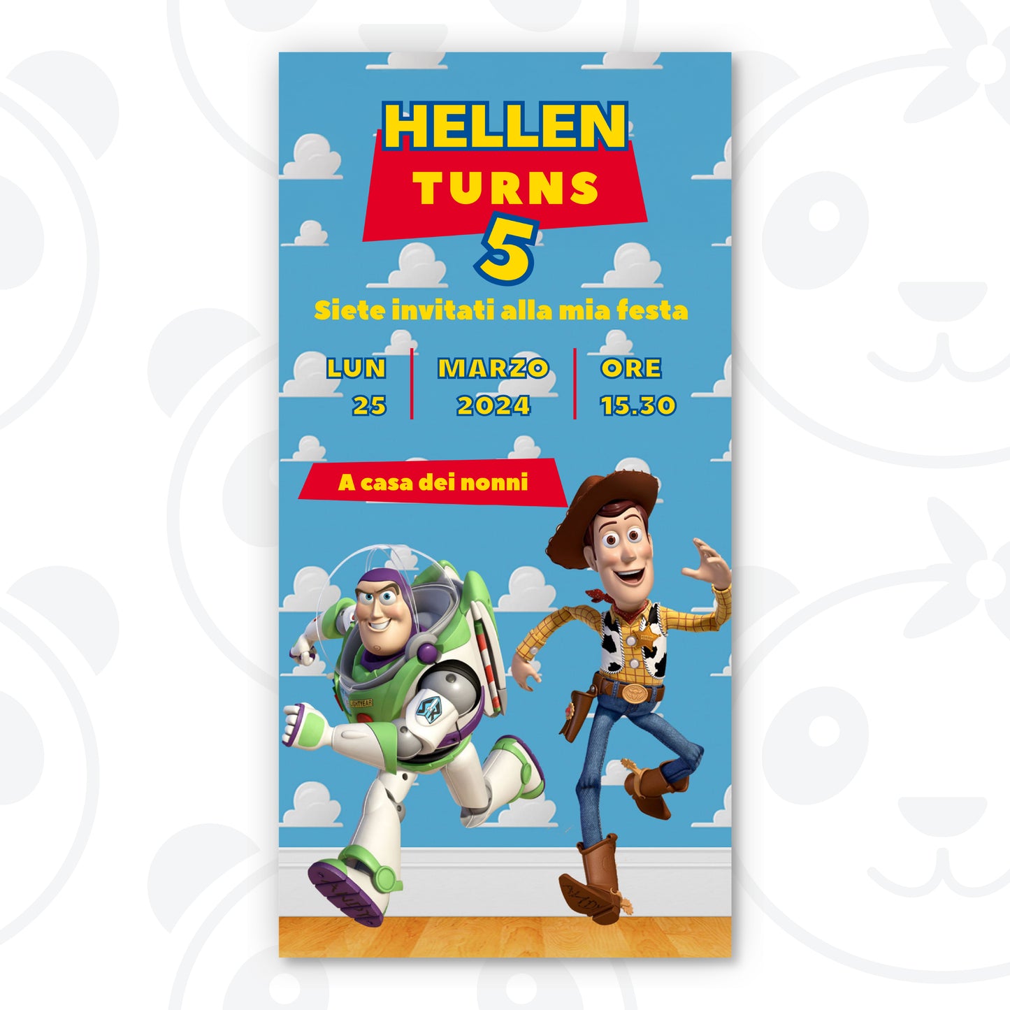 Invito digitale film Toy Story