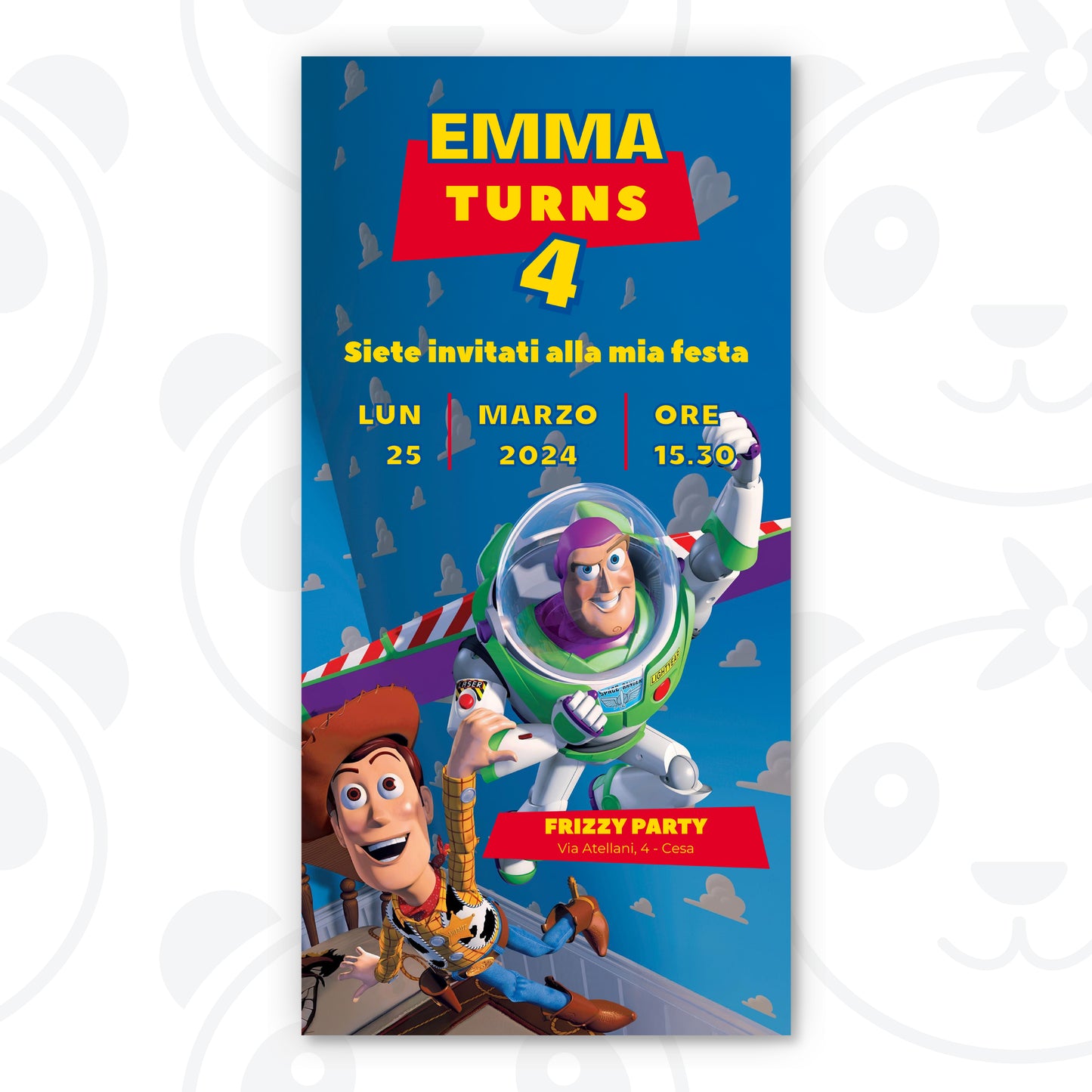 Invito digitale Toy Story