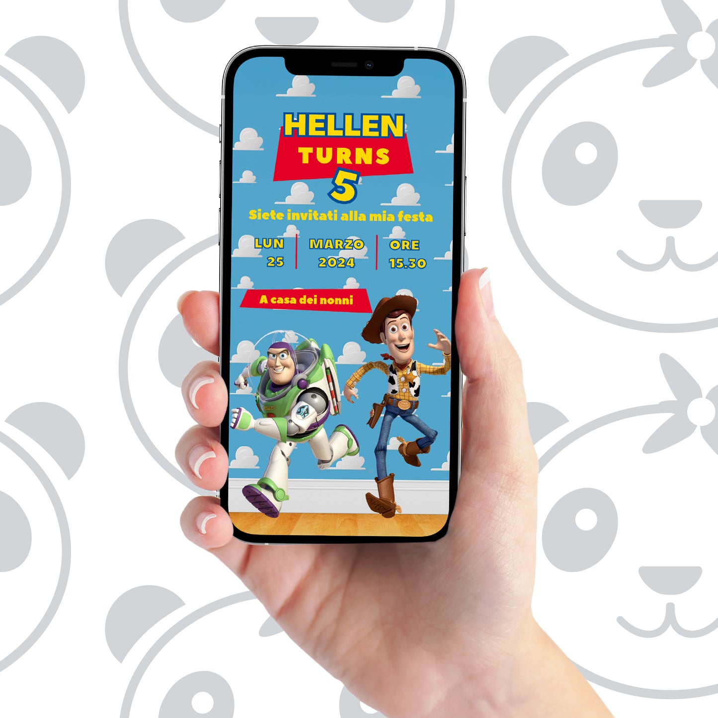 Invito digitale film Toy Story