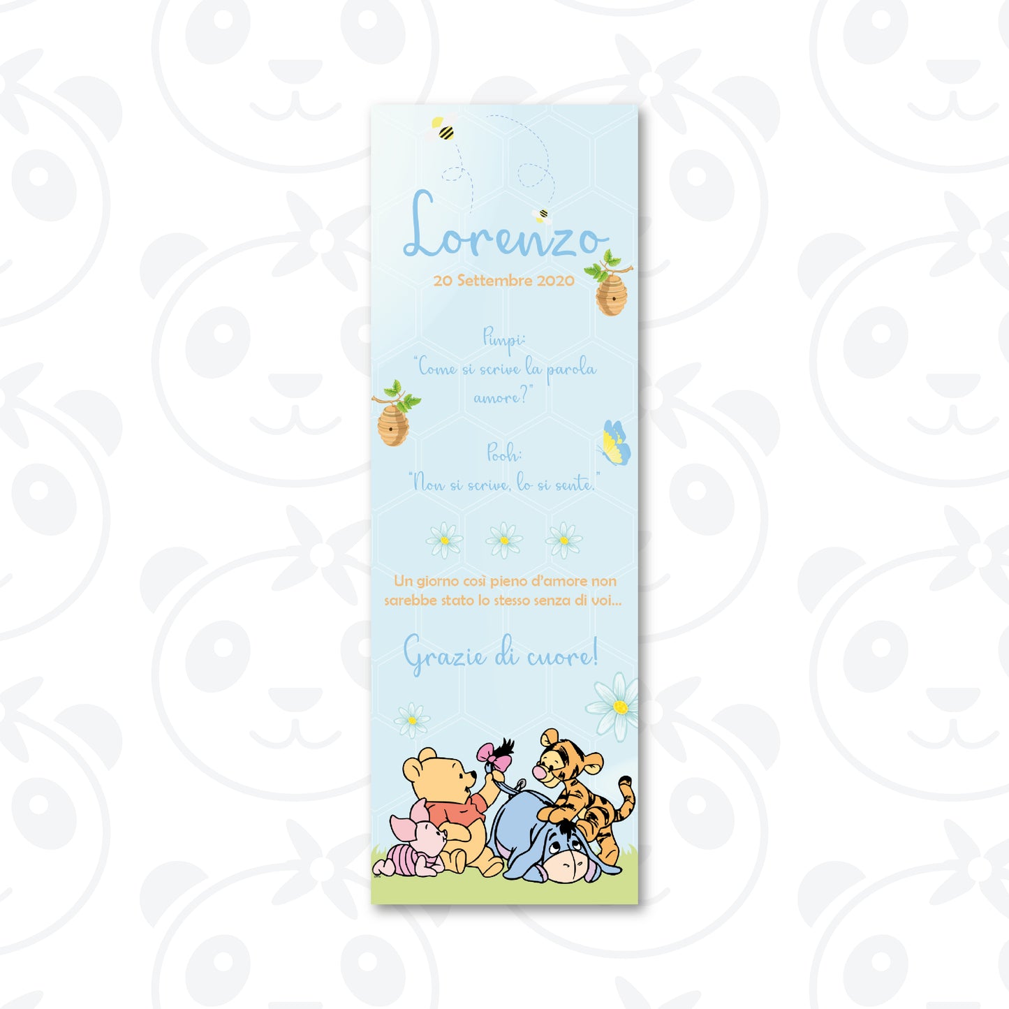 Segnaposto Battesimo Winnie the Pooh