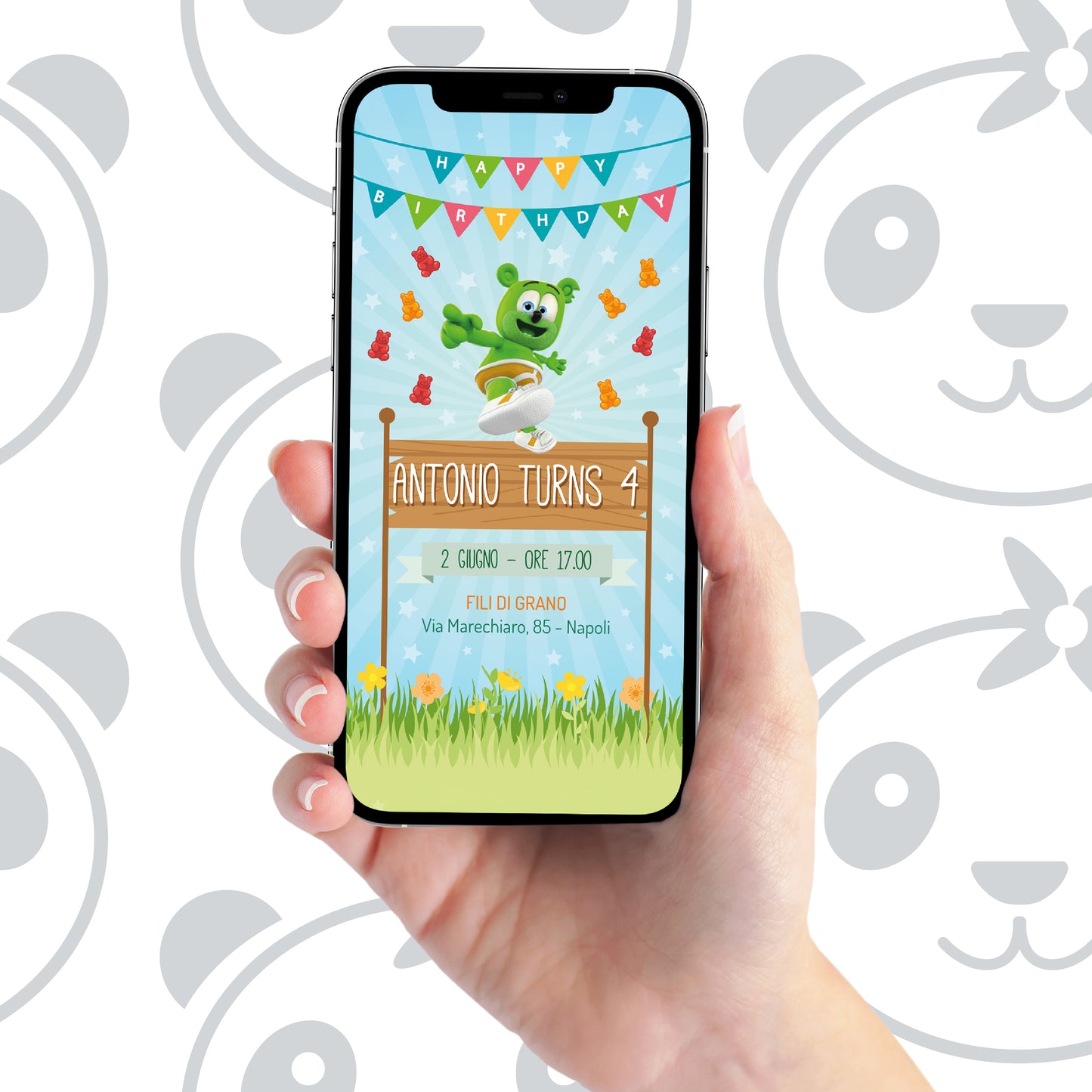 Invito digitale Gummy bear