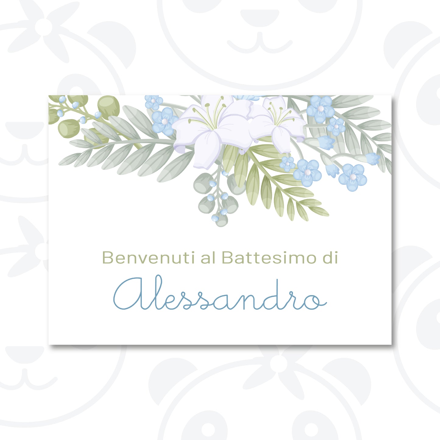 Baptism welcome sign