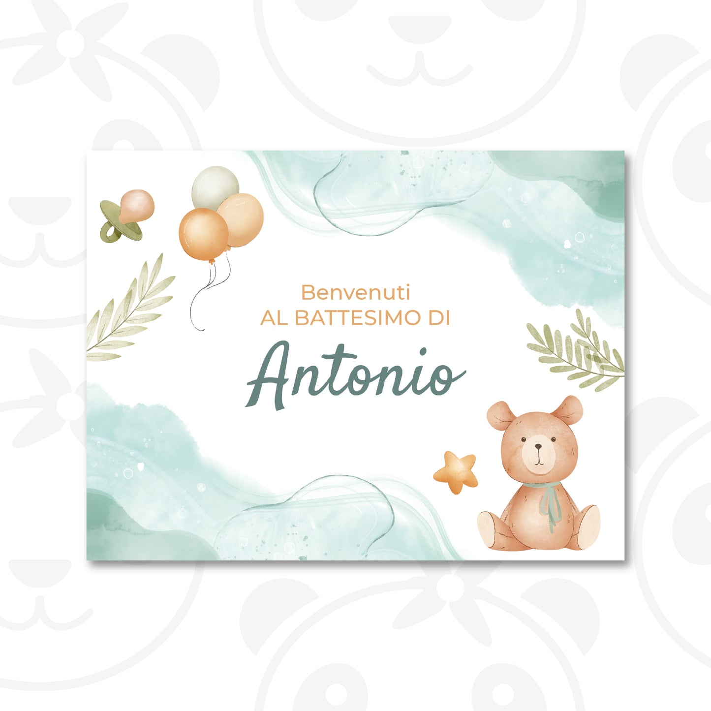 Baptism welcome sign