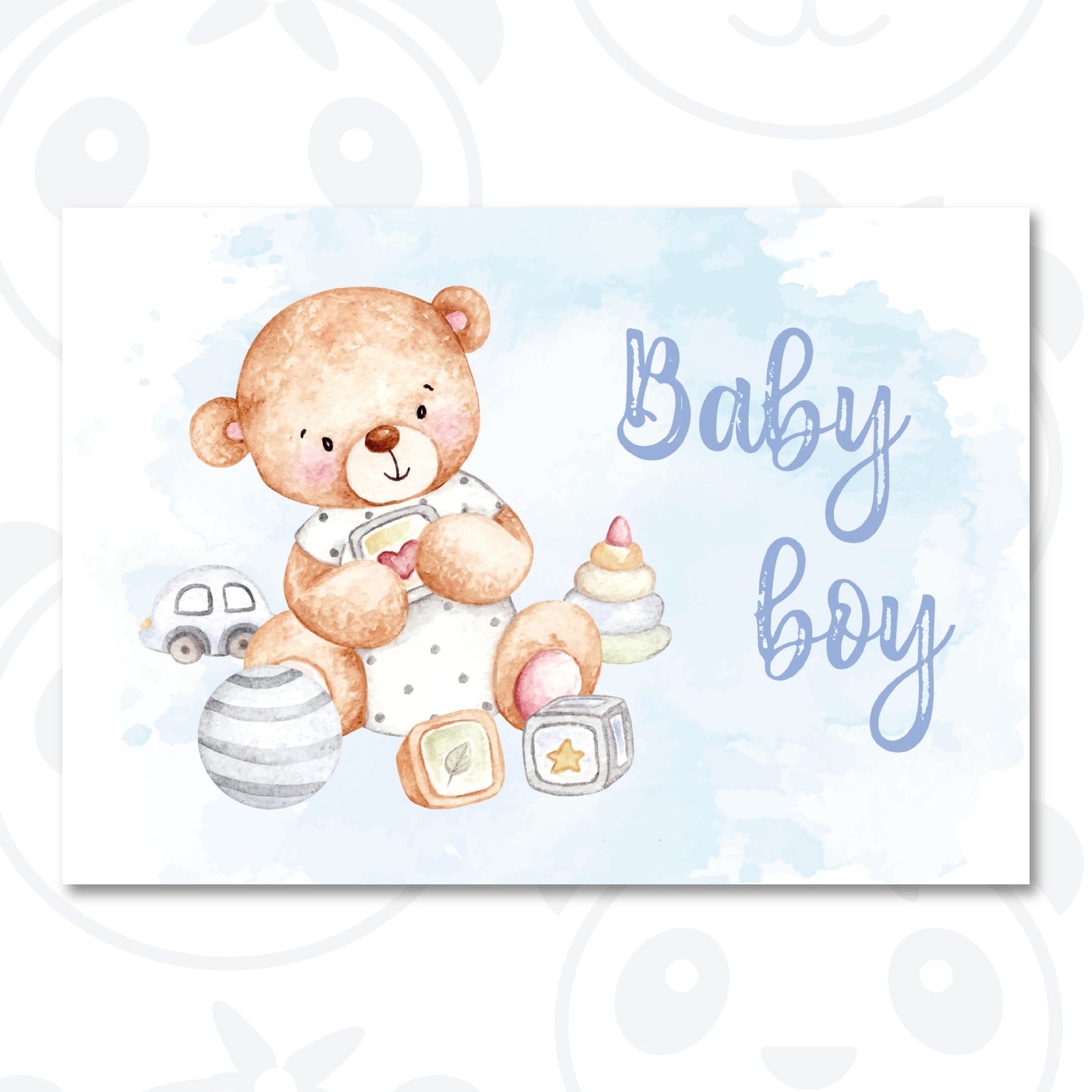 Banner Baby Shower orsetto