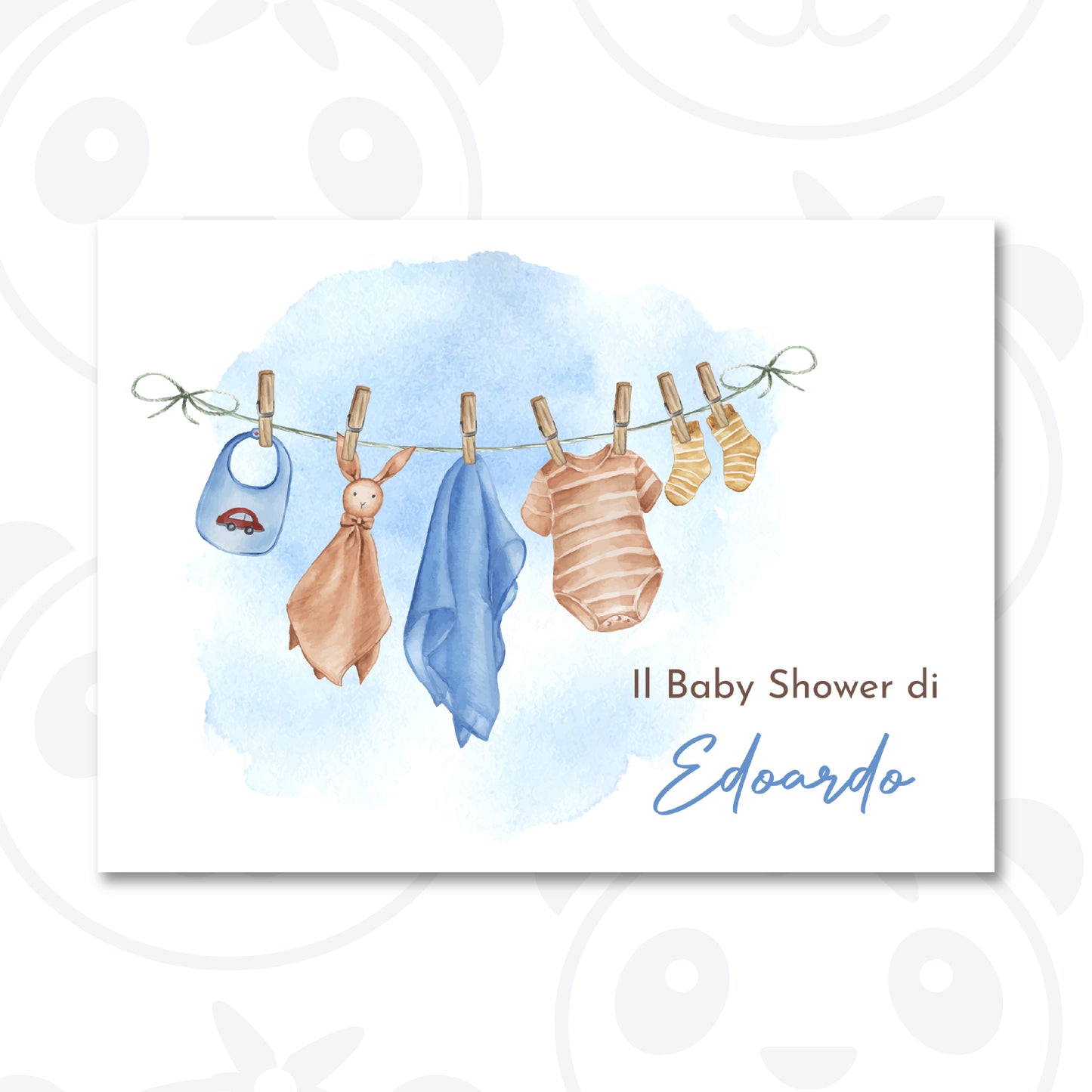 Banner Baby Shower vestitini bambino