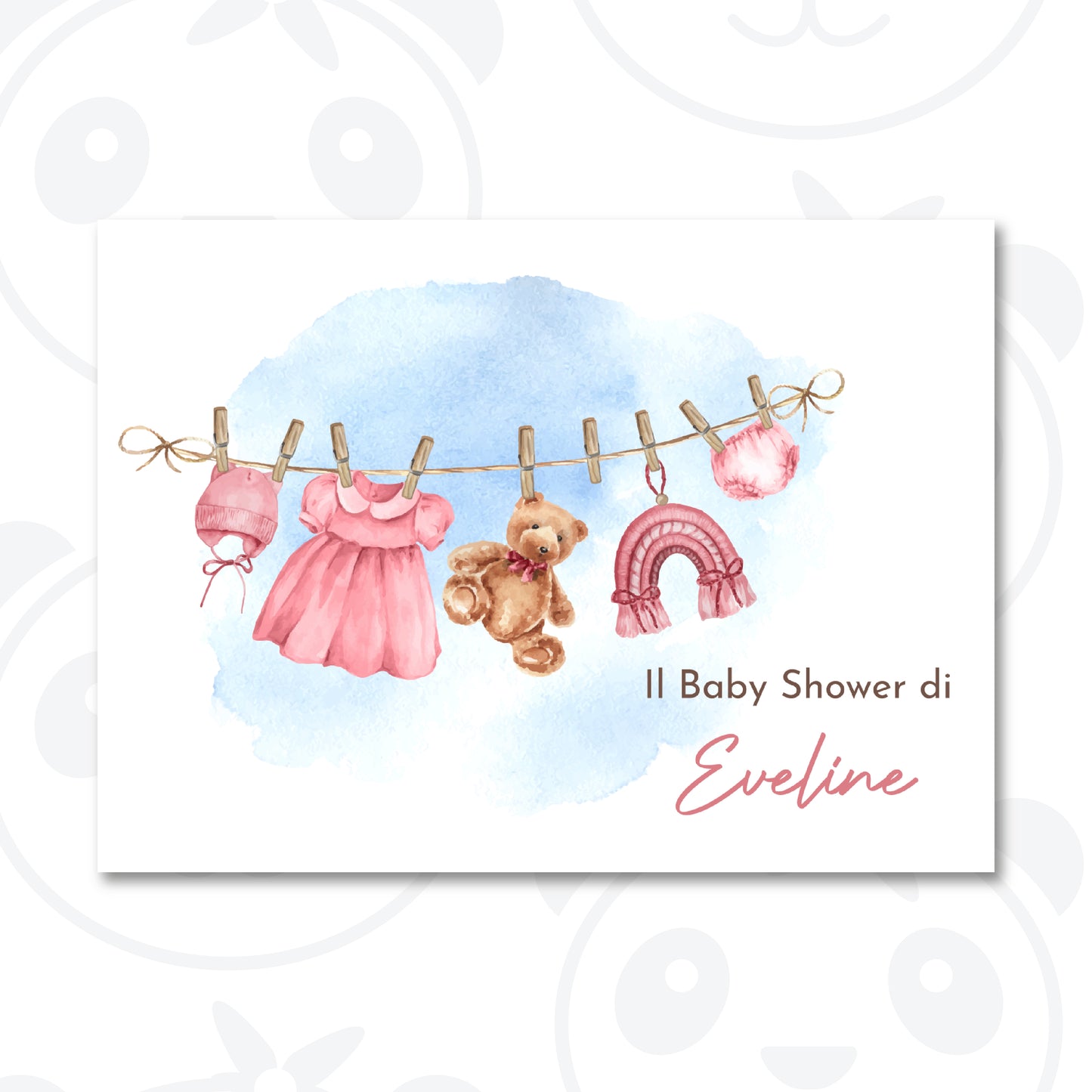 Banner Baby Shower vestitini bambina