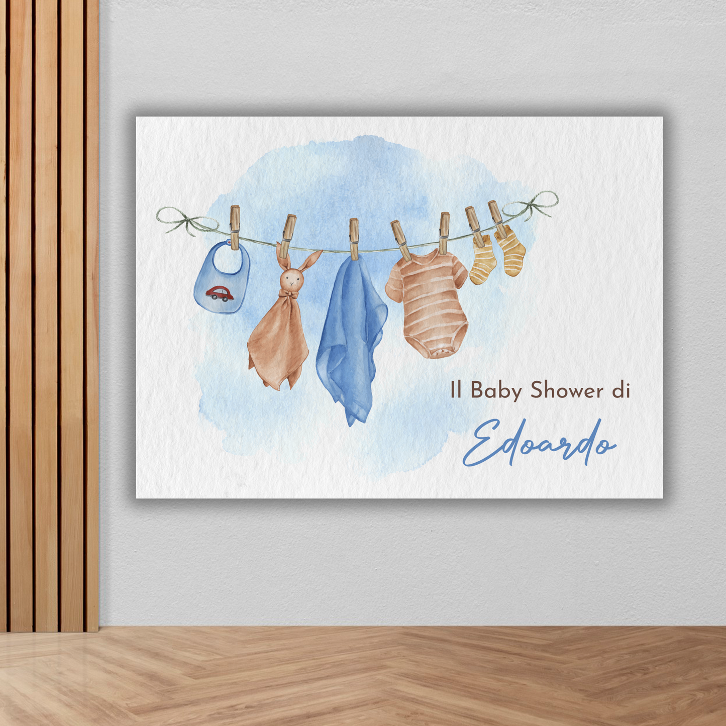 Banner Baby Shower vestitini bambino