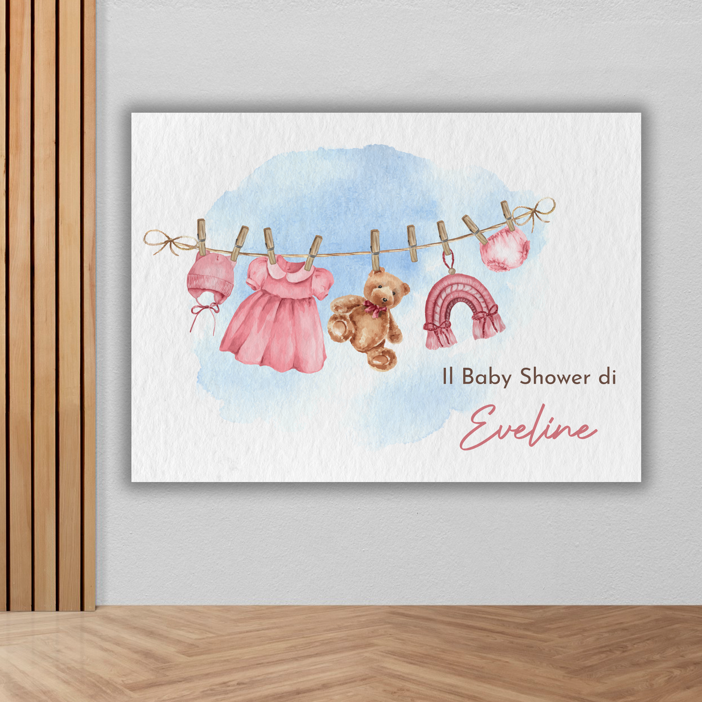 Banner Baby Shower vestitini bambina