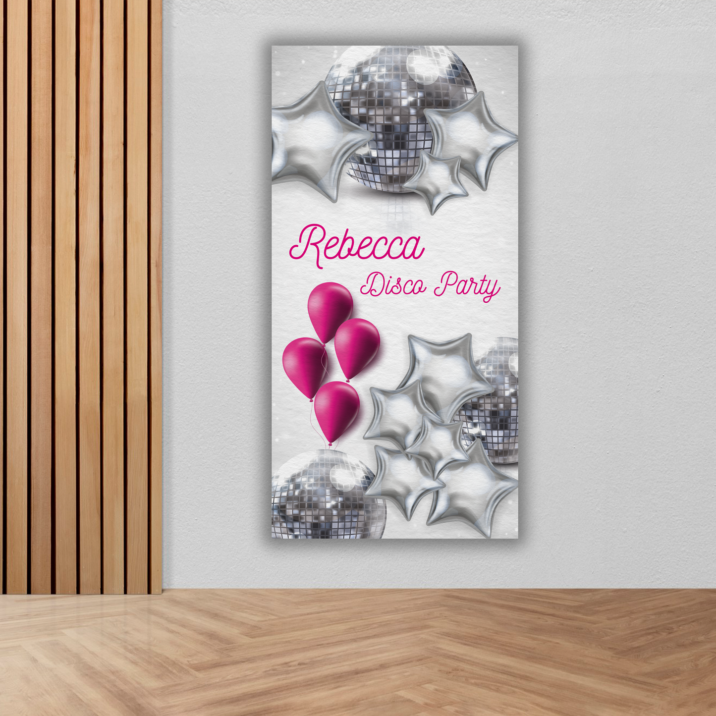 Banner compleanno disco party