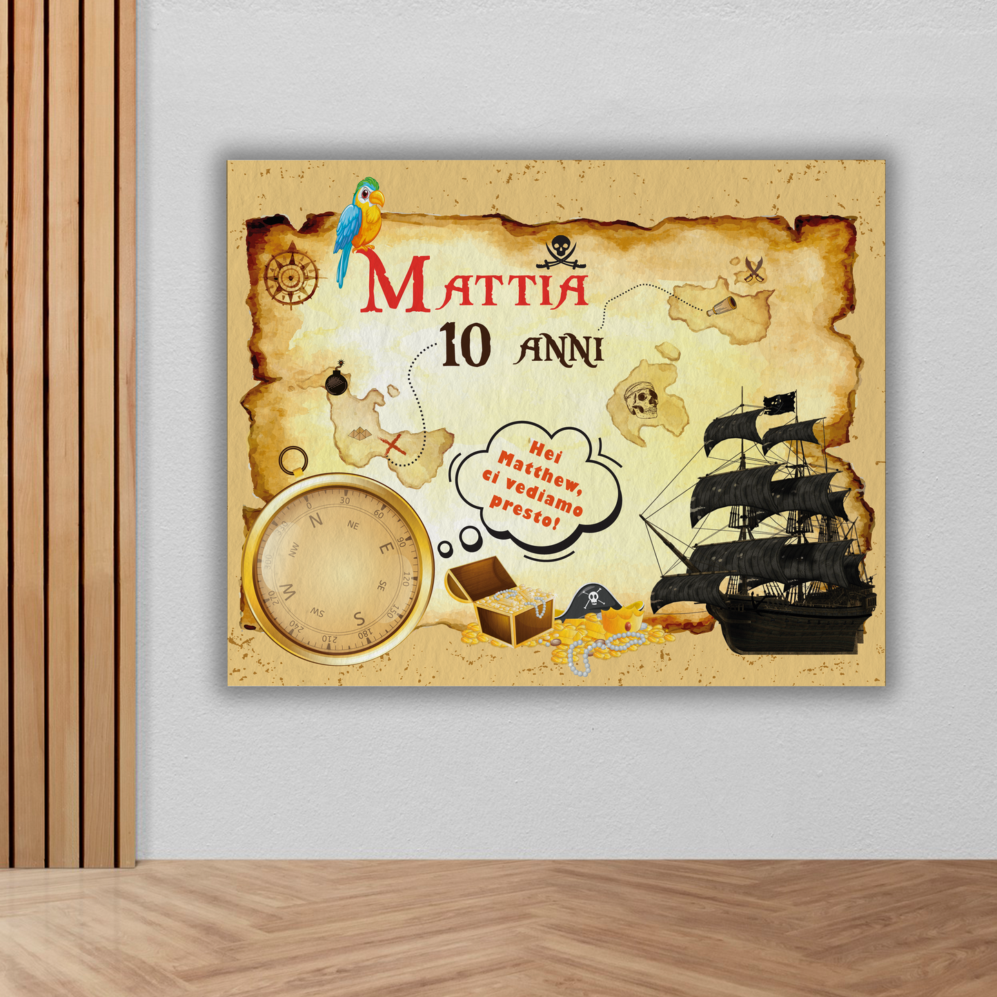 Banner compleanno pirati