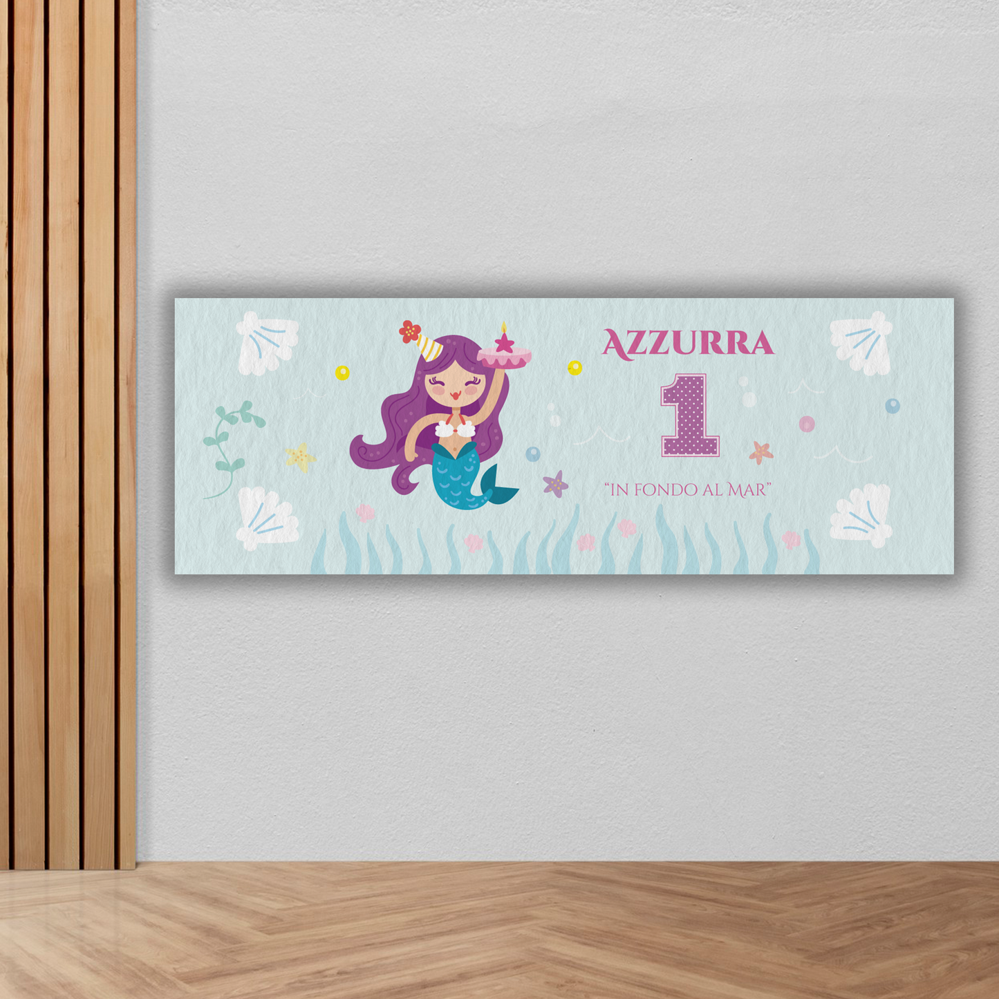 Banner compleanno sirena