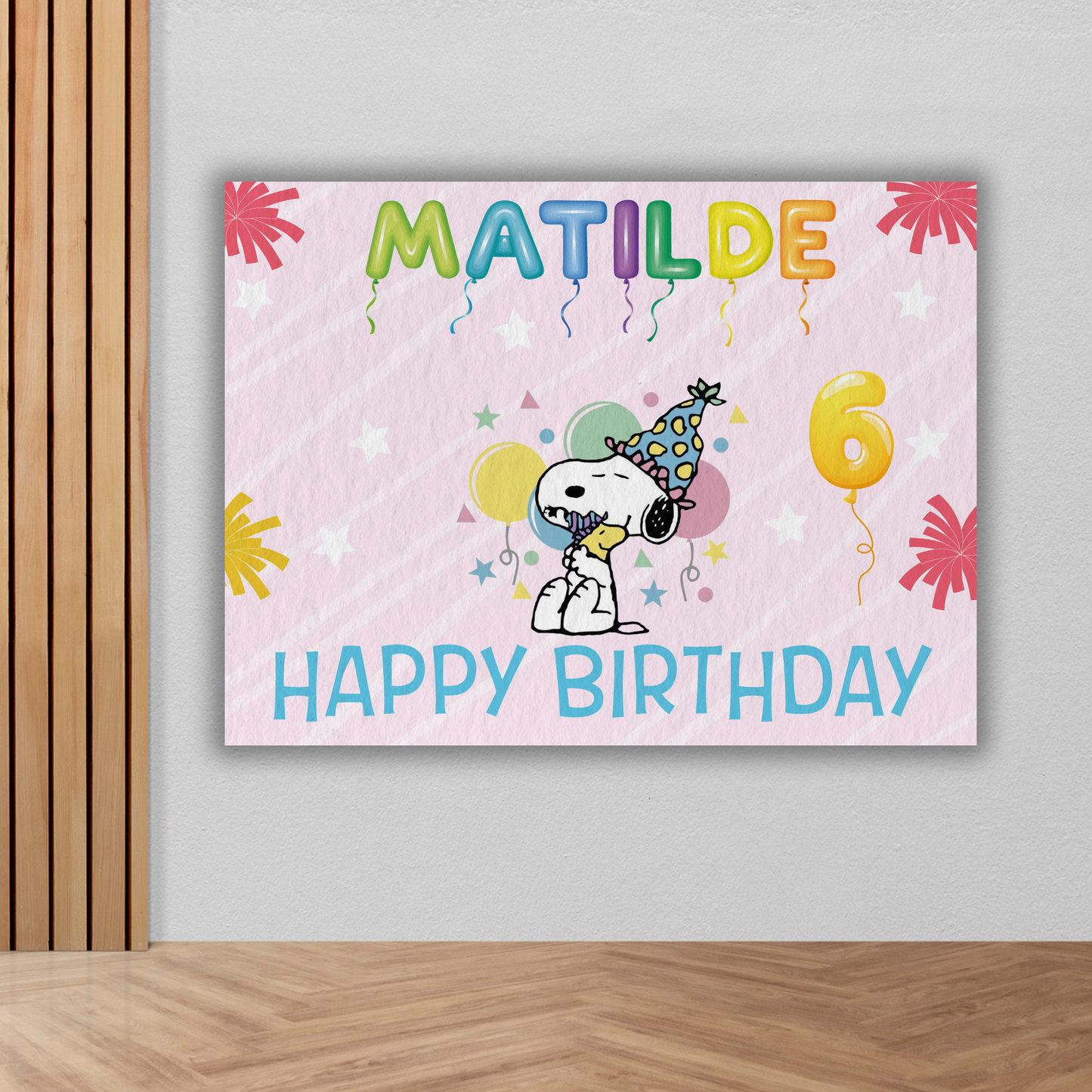 Banner compleanno Snoopy