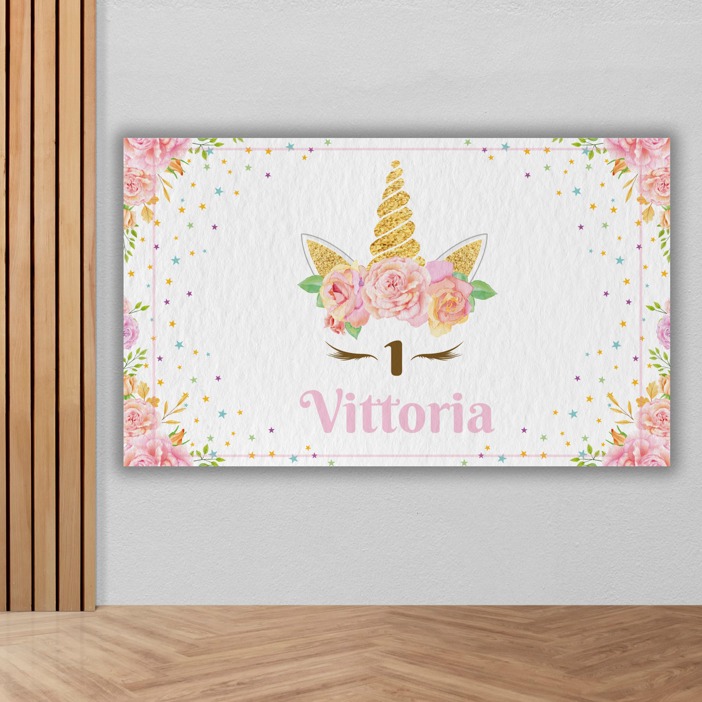 Banner compleanno Unicorno