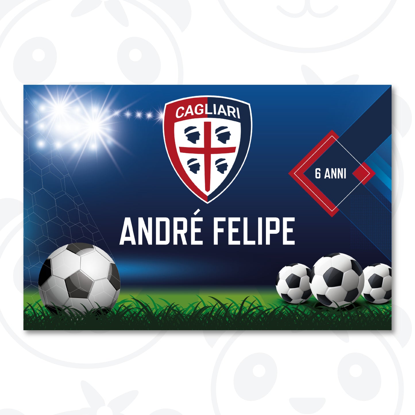 Banner compleanno Cagliari calcio