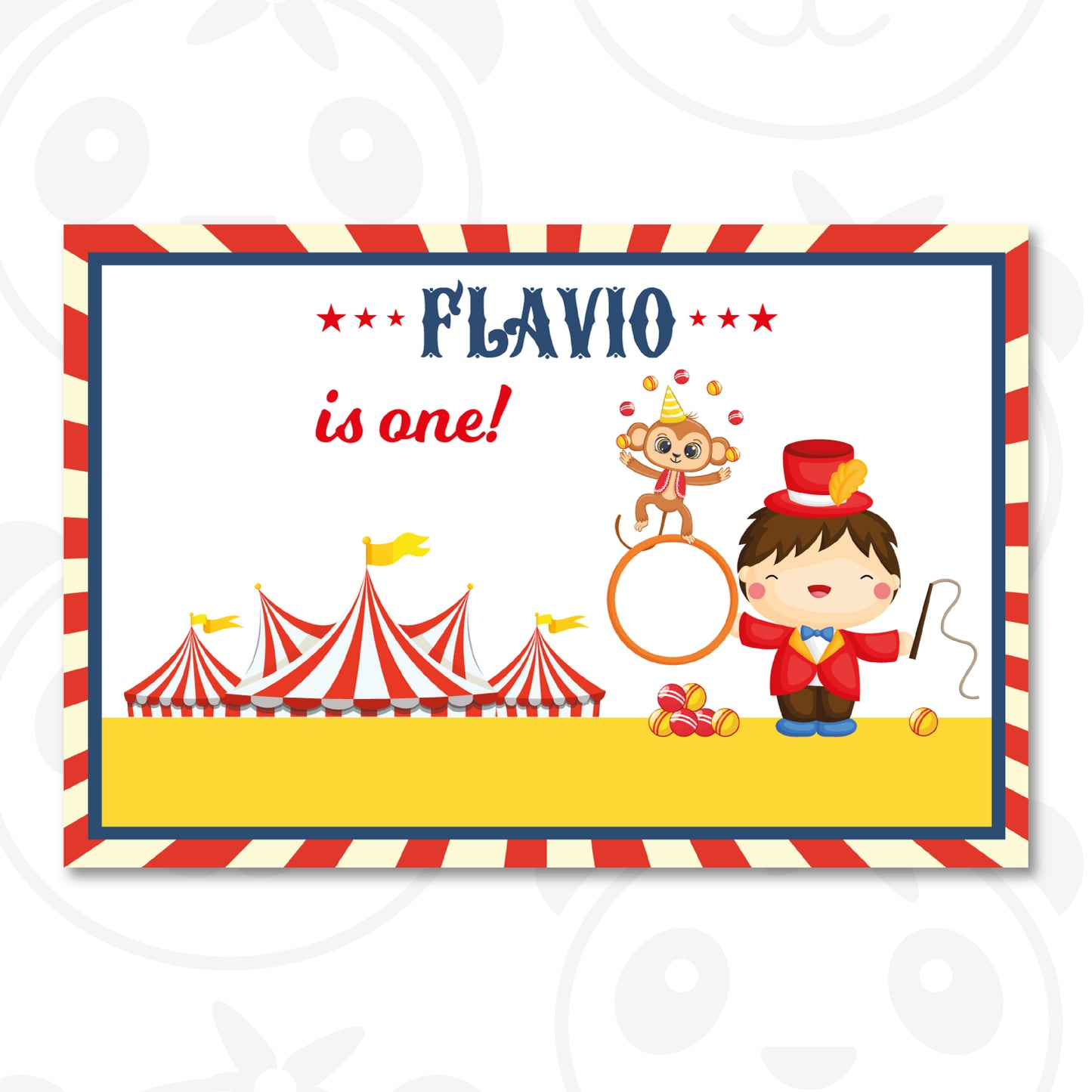 Banner compleanno Circus
