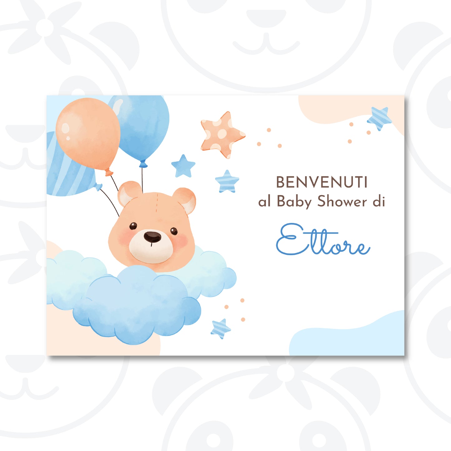Cartello di benvenuto Baby Shower