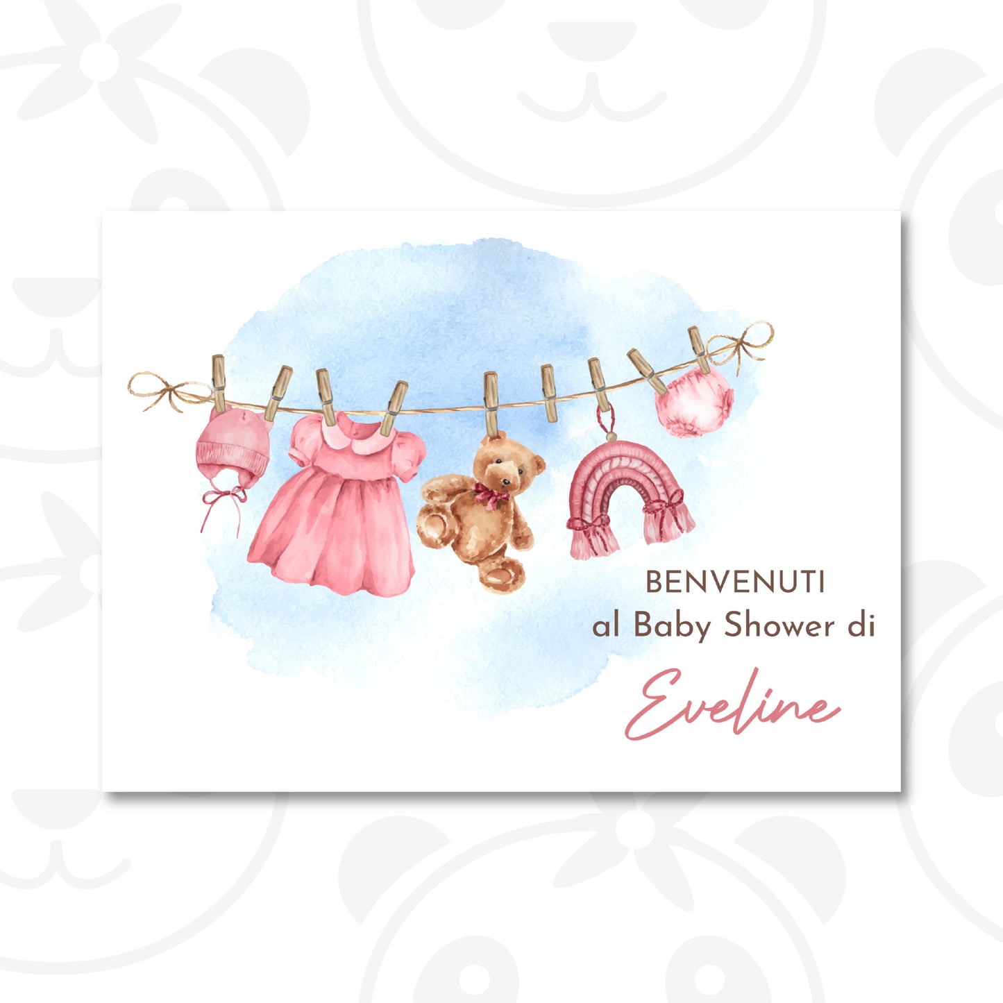 Cartello di benvenuto Baby Shower