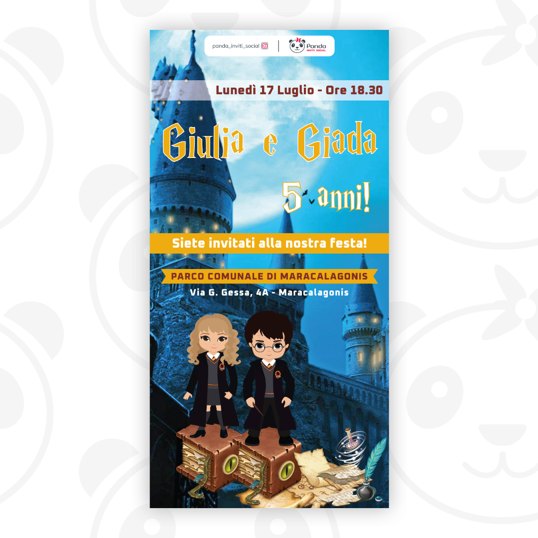 Invito digitale Harry Potter