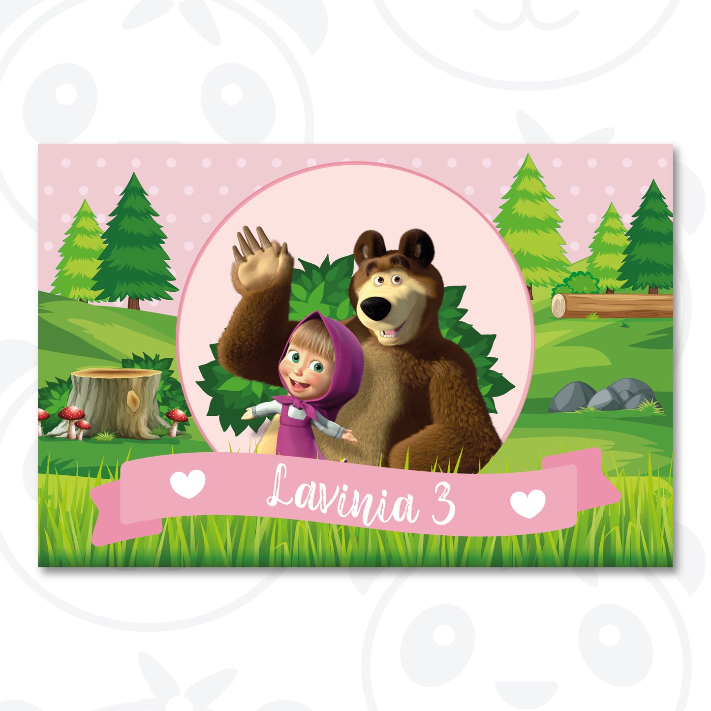 Banner compleanno Masha & Orso