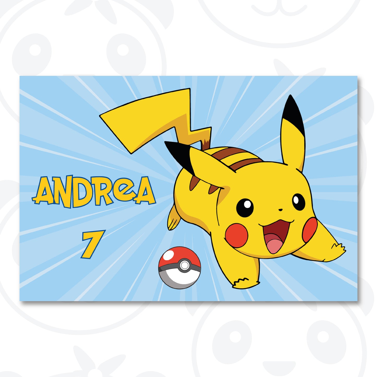Banner compleanno Pikachu