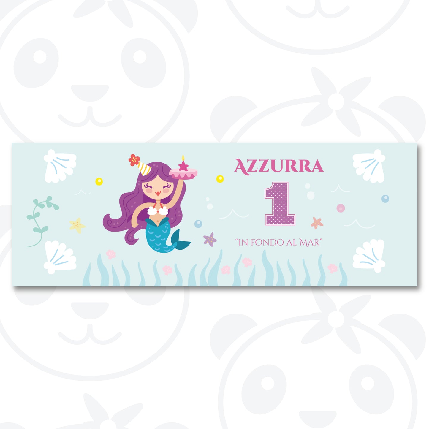 Banner compleanno sirena