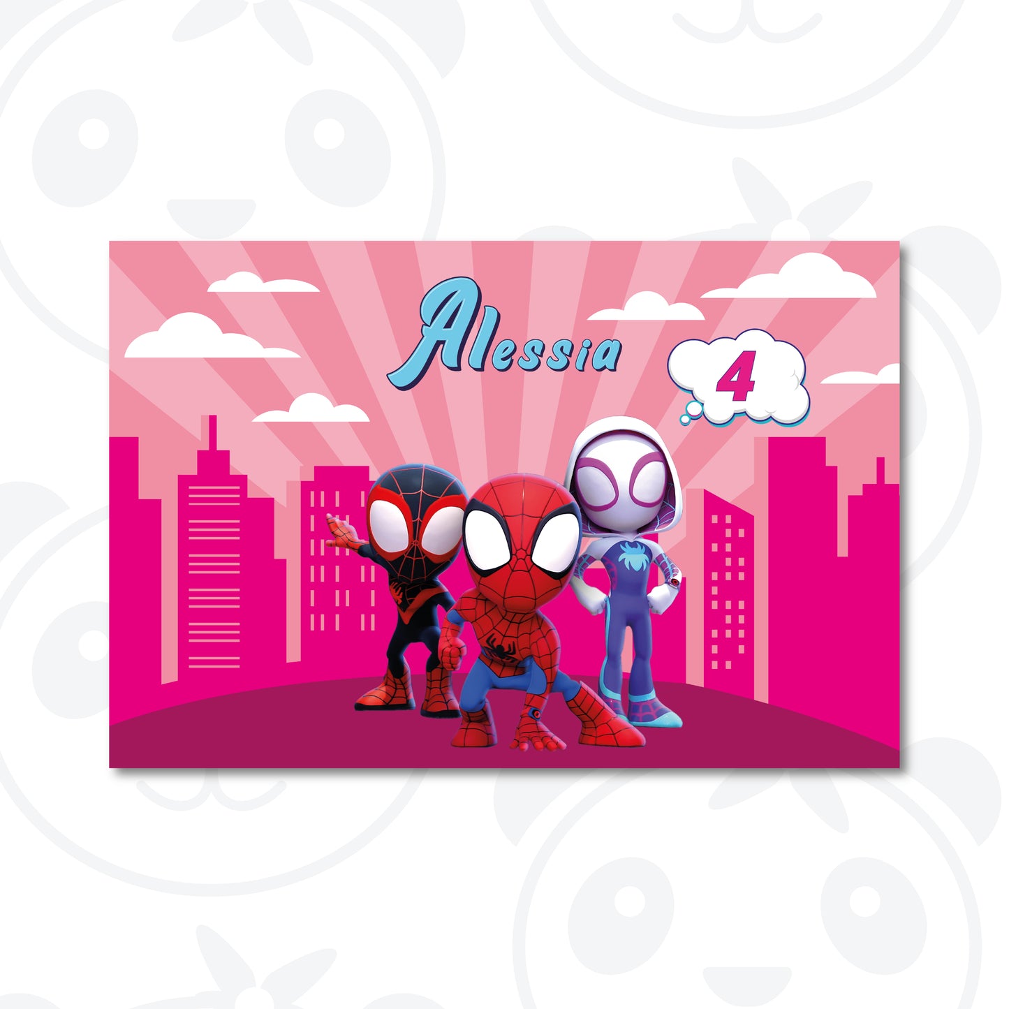 Banner compleanno Spidey