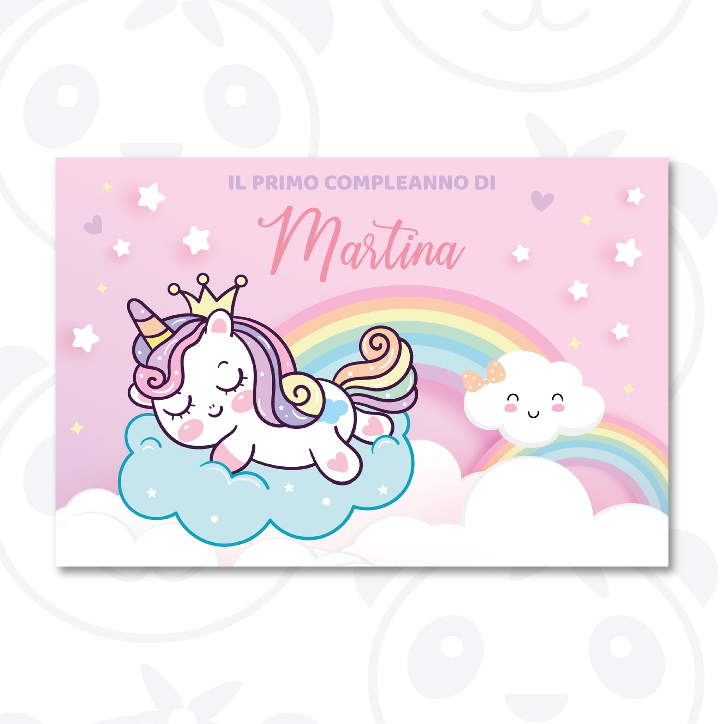 Banner compleanno Unicorno