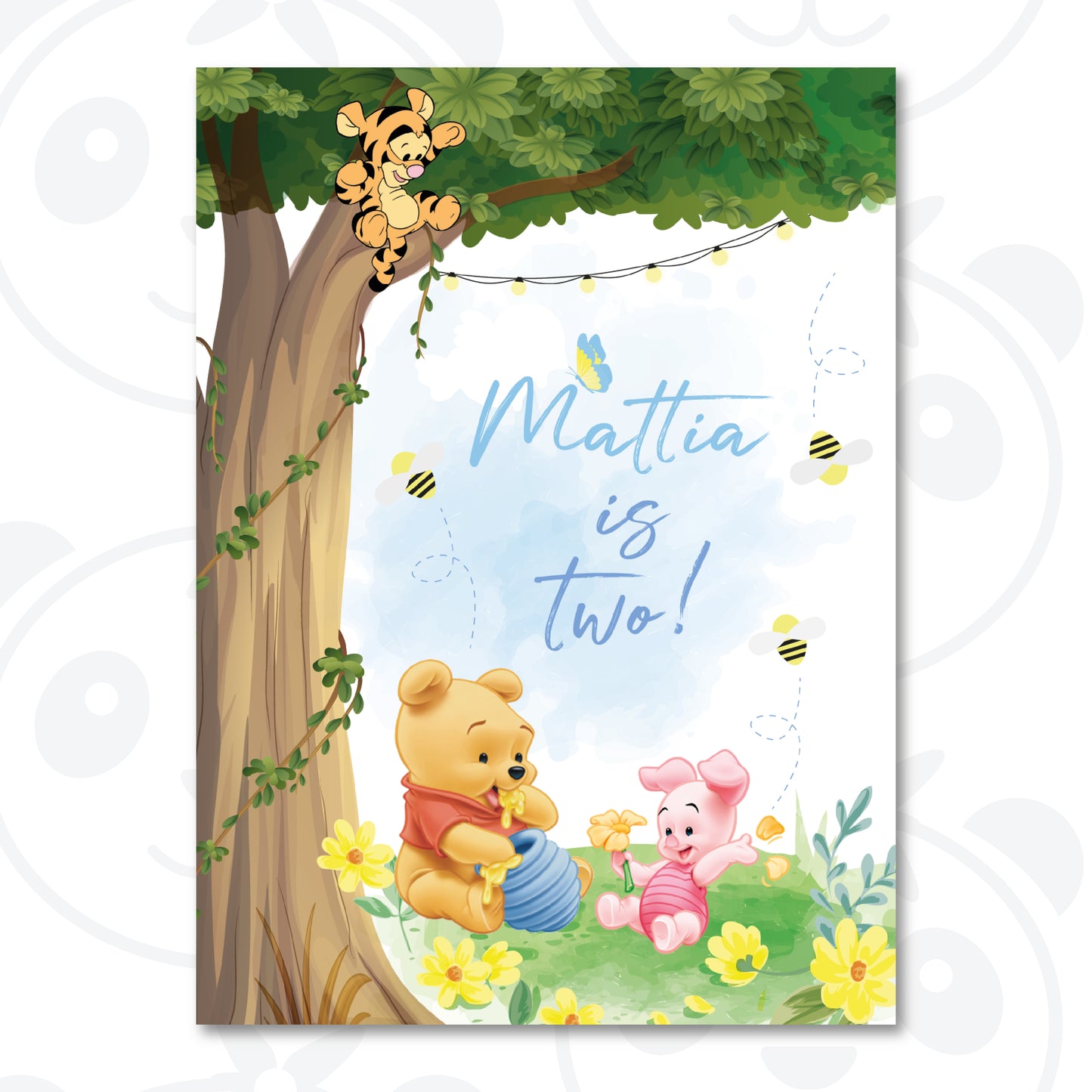 Banner compleanno Winnie The Pooh