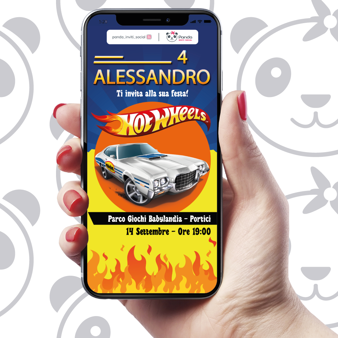 Invito digitale Hotweels