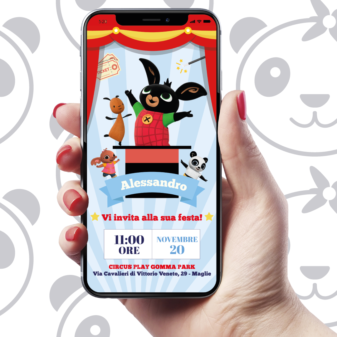 Invito digitale Bing circus