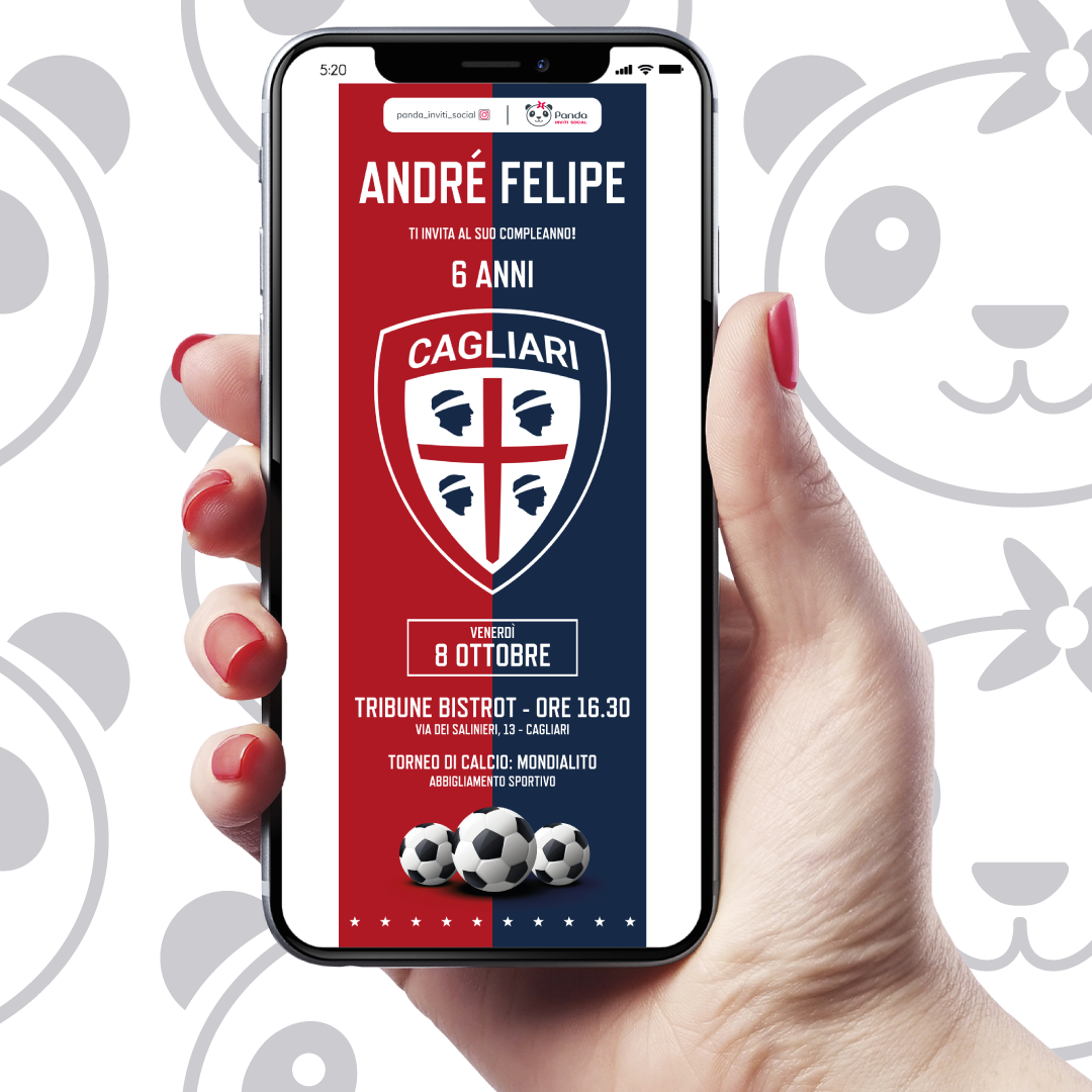 Invito digitale Cagliari calcio