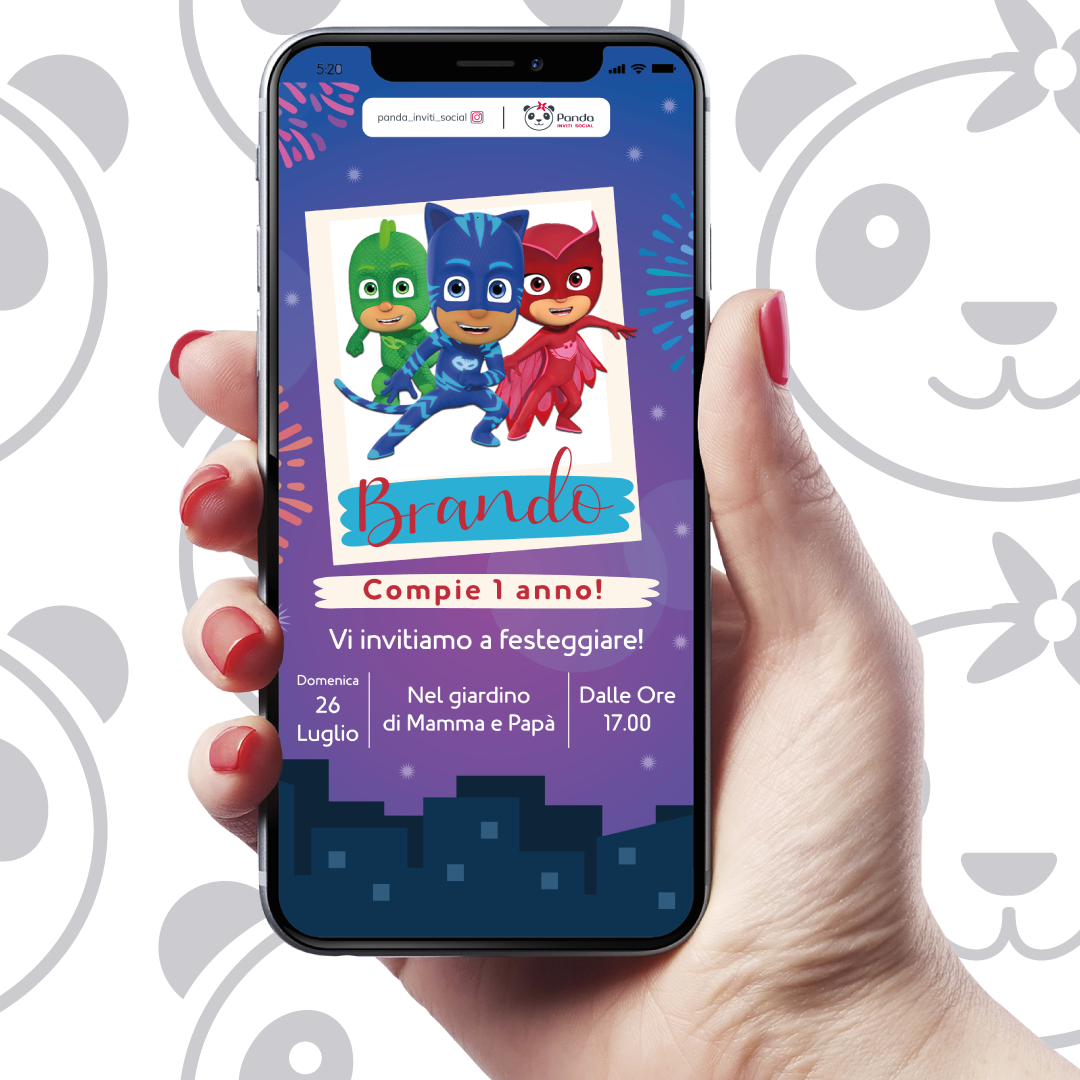 Invito digitale Pj Masks