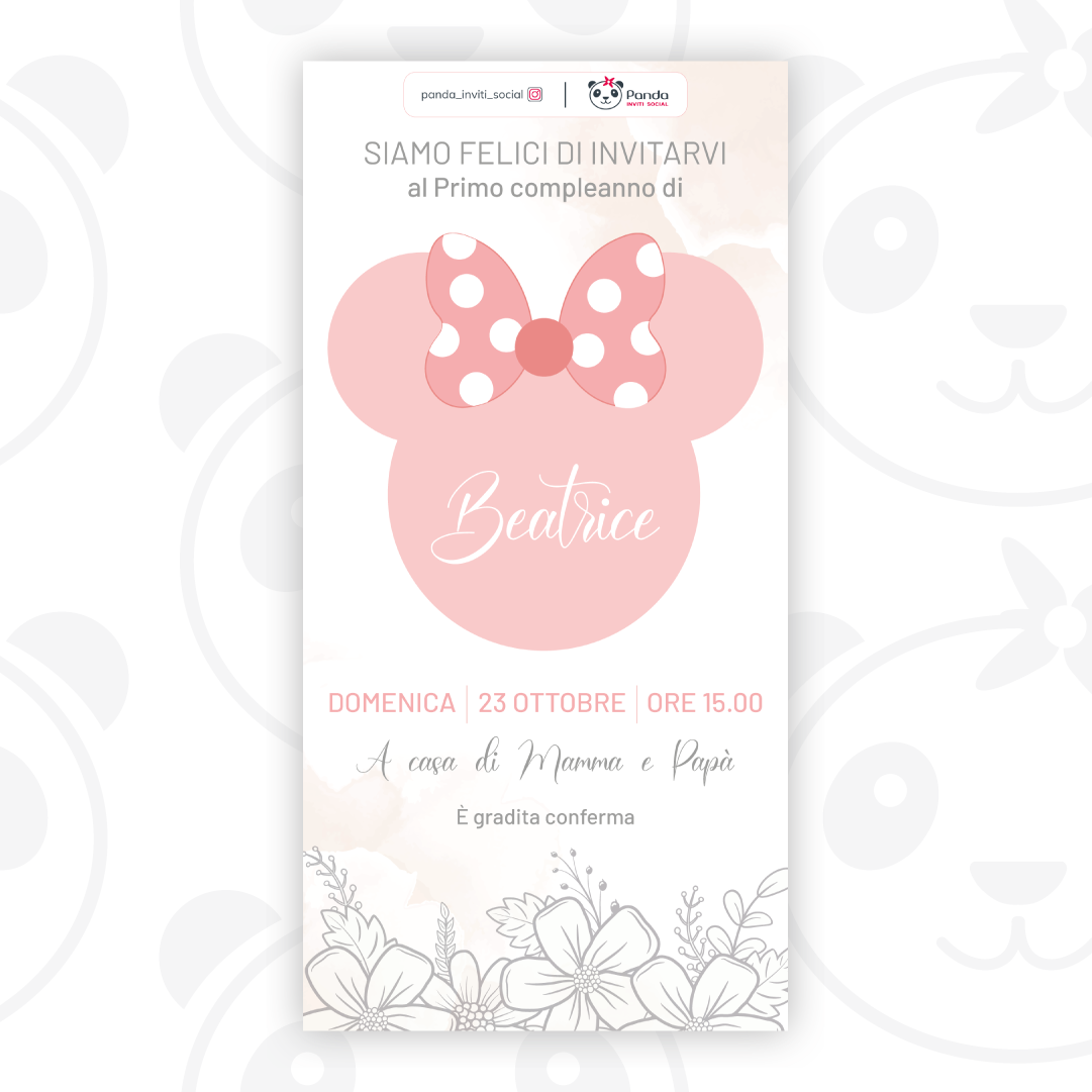 Invito digitale Minnie