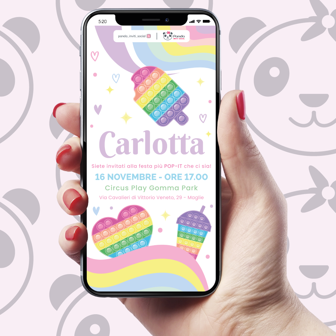 Invito digitale Pop-it