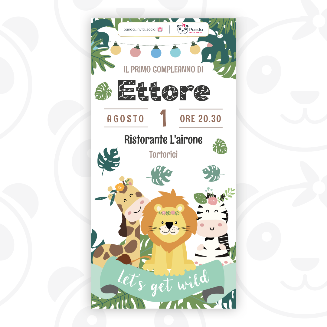 Banner nascita tigrotto – PandaInvitiSocial