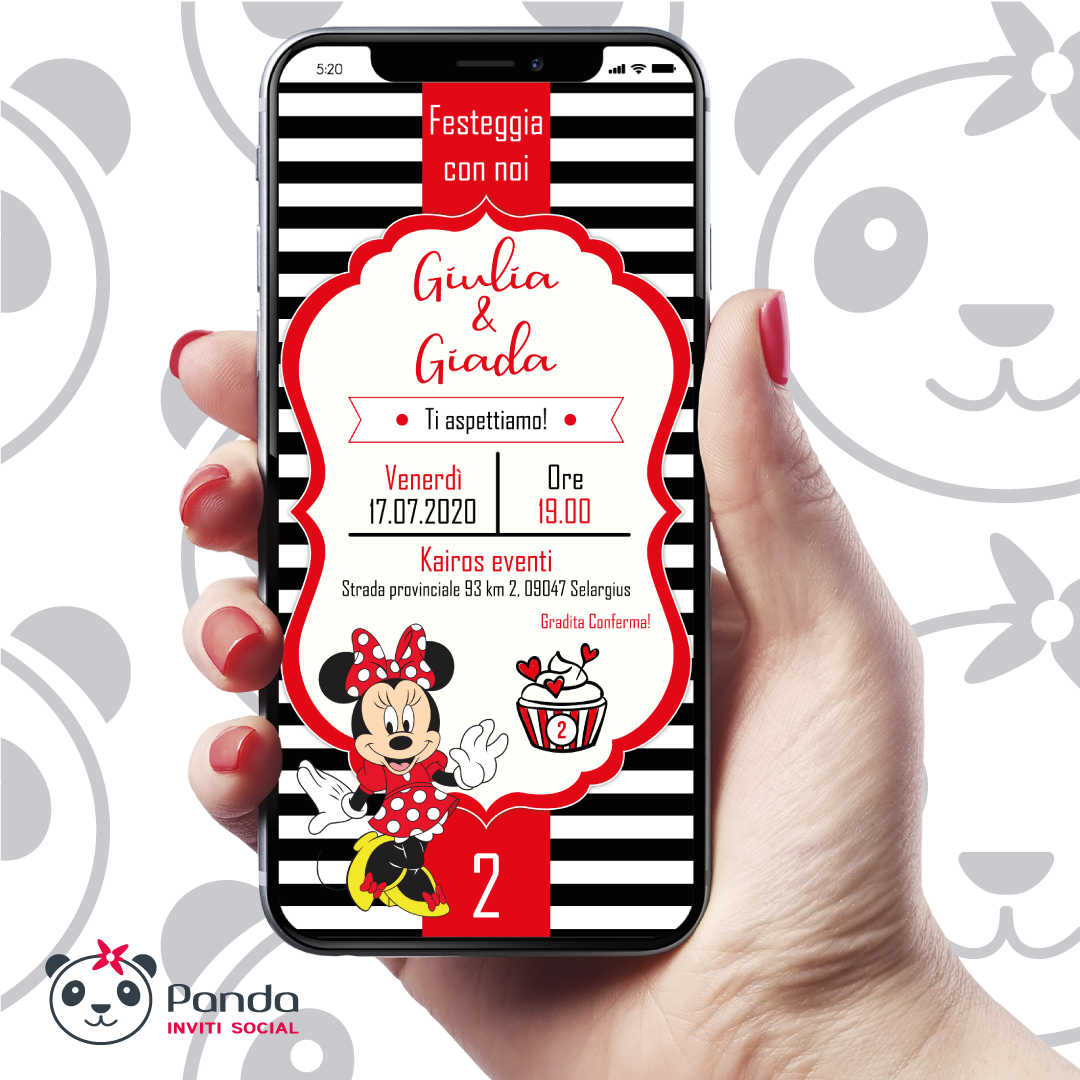 Invito digitale Minnie