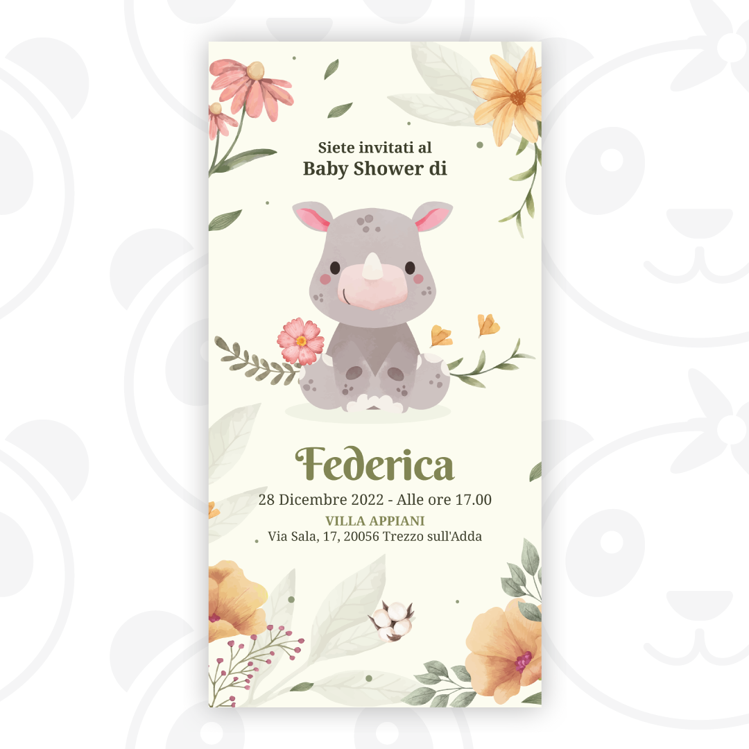 Invito digitale Baby Shower