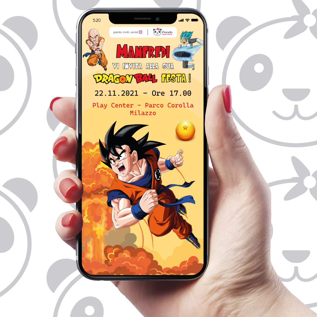 Invito digitale Dragon Ball