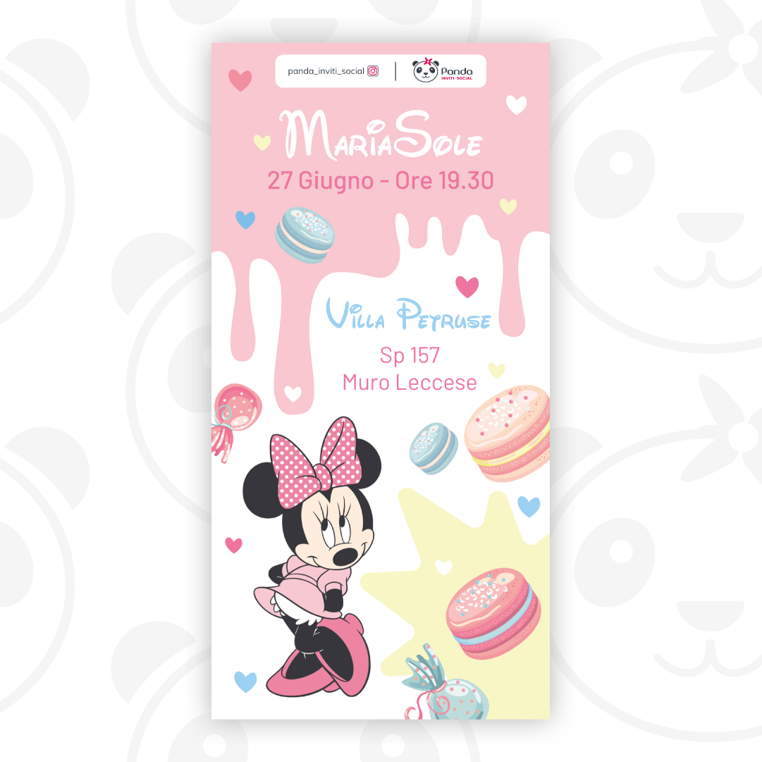 Invito digitale Minnie Sweet