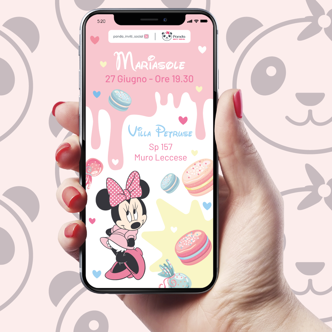Invito digitale Minnie Sweet